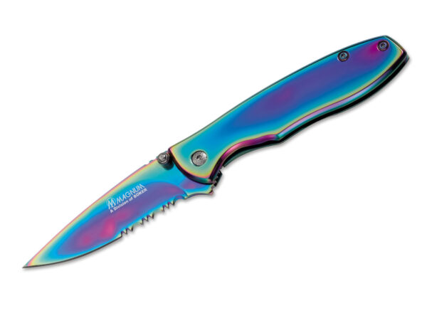 Magnum Rainbow II, Einhandmesser mit Edelstahl Griff