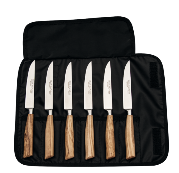 Burgvogel Solingen Steakmesserset ​6 Teilig OlivaLine