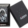 ZIPPO schwarz color "Skull Clock" Benzinfeuerzeug – Bild 3