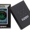 ZIPPO Streetchrom color "Bob Marley Jeans Sticker" Benzinfeuerzeug – Bild 3