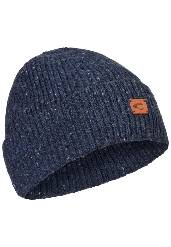 camel active Herren Strickmütze Strickbeanie meliert blau