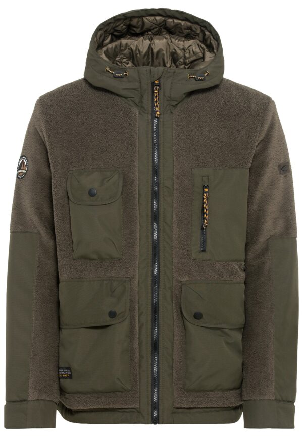 camel active Herren Fleecejacke Blouson gefüttert grün