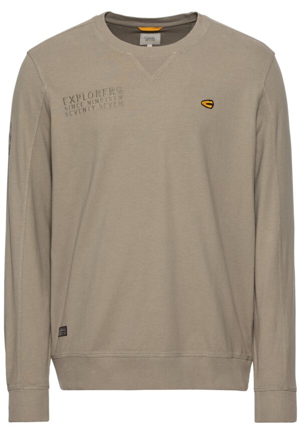 camel active Herren Rund Sweater Explorers grün