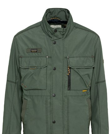 Camel Active Herren Kurzjacke aus Baumwolle in grün