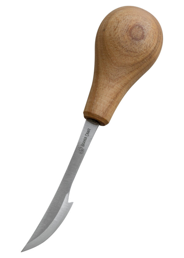 Beaver Craft Detail Pro Schnitzmesser mit Eschenholzgriff