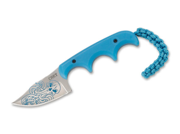 CRKT Minimalist Bowie Cthulhu Blue Neckknife mit Scheide