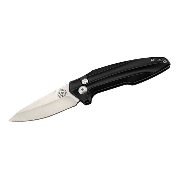 PUMA TEC Springmesser Black Aluminium mit Gürteltasche
