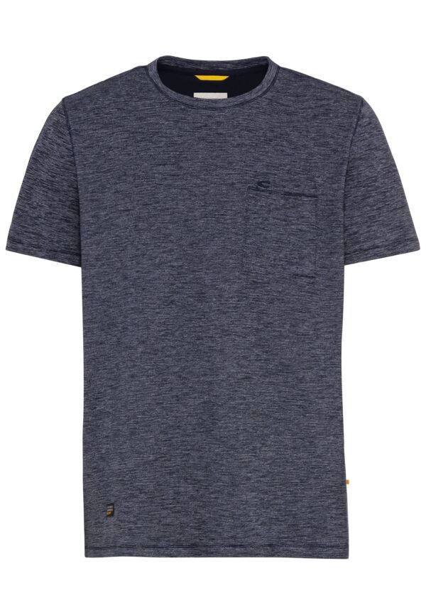 Camel Active Rundhals T-Shirt Fineliner blau