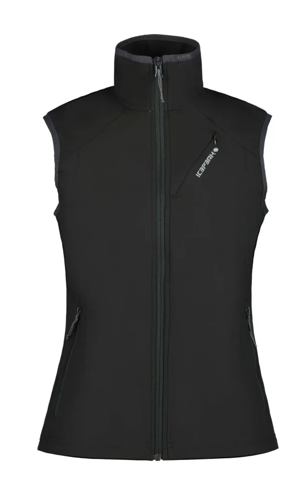 Icepeak Damen Softshell Weste Brush Schwarz