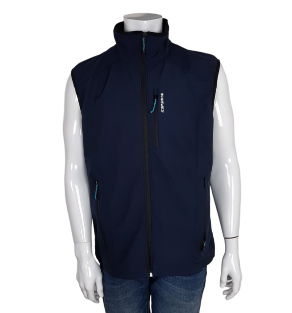 Icepeak Herren Softshell Weste Bogata blau