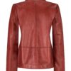 Milestone Damen Übergangsjacke Lederjacke Arista rot – Bild 2