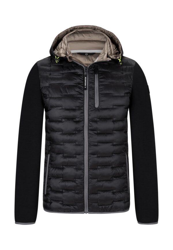 Milestone Herren Hybridsteppjacke Übergangsjacke Delta schwarz