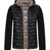 Milestone Herren Hybridsteppjacke Übergangsjacke Delta schwarz – Bild 2