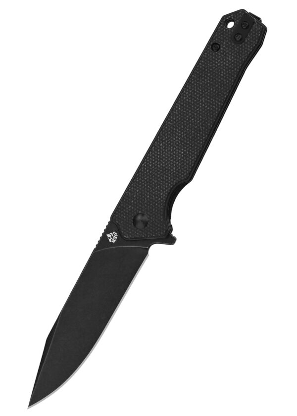 QSP Mamba V2 schwarze Klinge Einhandmesser mit Hosenclip