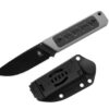 Kizer Smolt G10 Grey Micarta Black feststehendes Messer mit Scheide – Bild 3