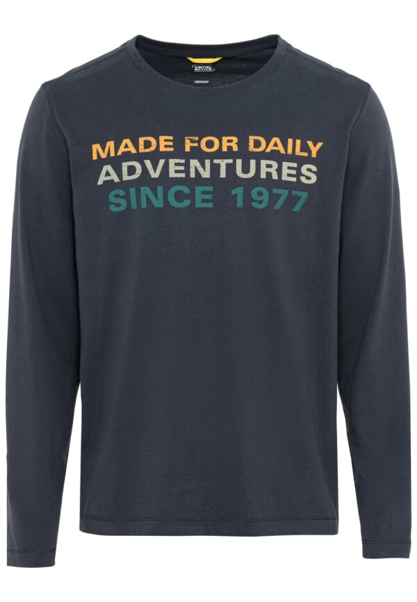 Camel Active Herren Langarmshirt Longsleeve blau