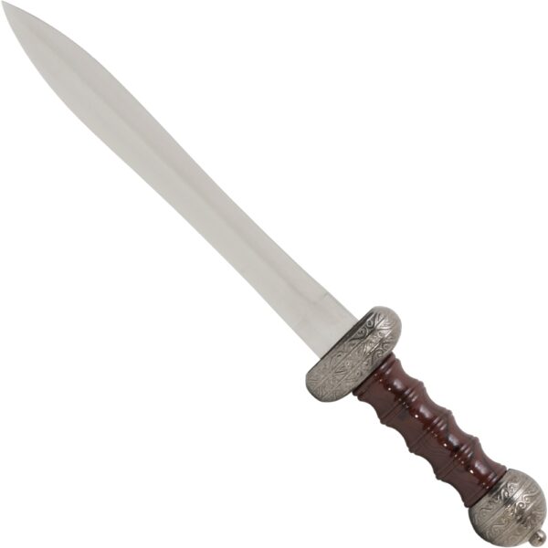 Haller Deko Römerdolch mit Scheide in Silber/Braun