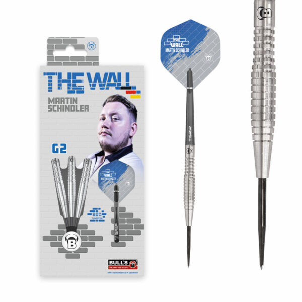 BULL'S Martin Schindler Generation 2 Steeldart, 21g., 90% Tungsten