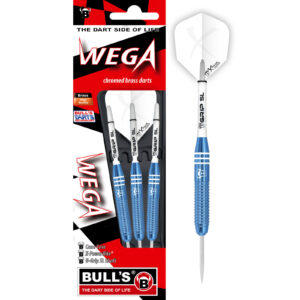 BULL'S Steeldart Wega, Messing, 22 Gramm, Blau
