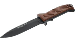 Walther P38 feststehendes Messer aus 440C Stahl, schwarz