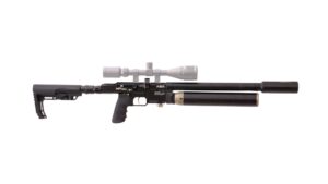 Airgun HPMAX Mk2 incl. Schalldämpfer, Pressluftgewehr PCP, Kaliber 9mm