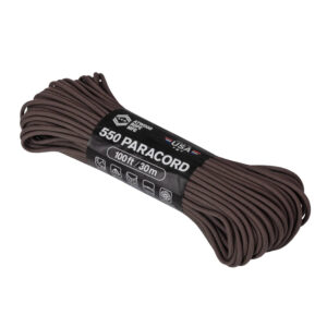 Paracord 550 Fallschirmschnur 30 Meter US Brown belastbar bis 250 kg.