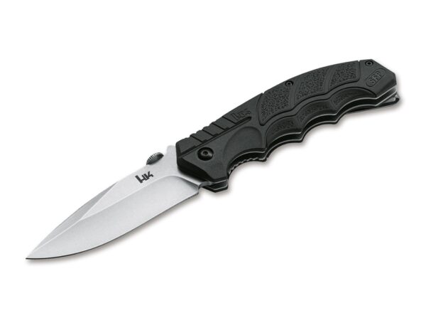 Heckler & Koch SFP Tactical Folder Einhandmesser mit Gummirten Griff