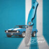 Böker Manufaktur Solingen 1969 Z28-Damast Einhandmesser – Bild 8