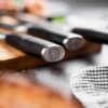 Böker Manufaktur Solingen Meisterklinge Damast Santoku – Bild 4