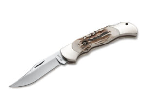 Böker Manufaktur Solingen Optima Hirschhorn Taschenmesser