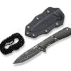 CIVIVI Mini Elementum Fixed Micarta Dark Green Damascus mit Scheide – Bild 3