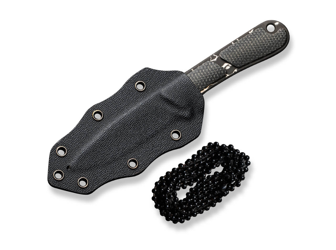 CIVIVI Mini Elementum Fixed Micarta Dark Green Damascus mit Scheide – Bild 7