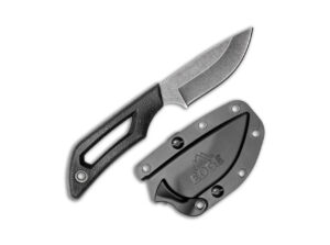 Outdoor Edge Pivot Drop-Point Black feststehendes Messer mit Scheide