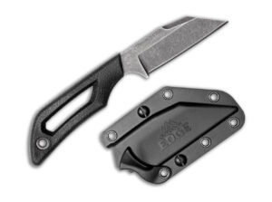 Outdoor Edge Pivot Wharncliffe Black feststehendes Messer mit Scheide
