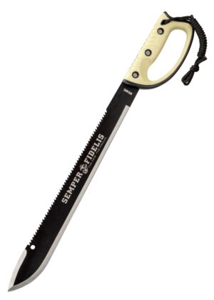 USMC Semper FI Sawback Machete mit Nylonscheide