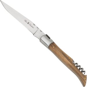 Haller Bon Couteau, Taschenmesser mit Zebraholz Griff und Korkenzieher