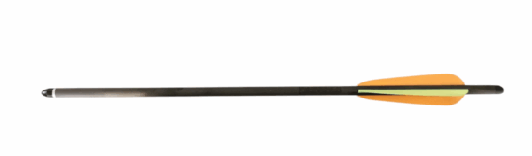 Carbonbolzen 16" in schwarz aus Kohlefaser mit Schraubspitze