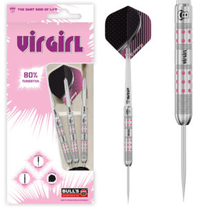 Bull´s Steeldart Virgirl VR1, 80% Tungsten, 23g. Rosa, silber