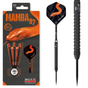 Bull´s Steeldarts Mamba97, 97% Tungsten, 21g, Schwarz