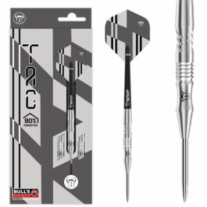 Steeldarts, TAC T1, 90% Tungsten, 21g., Silber