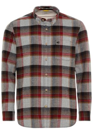 camel active Herren Flanellhemd karo grau