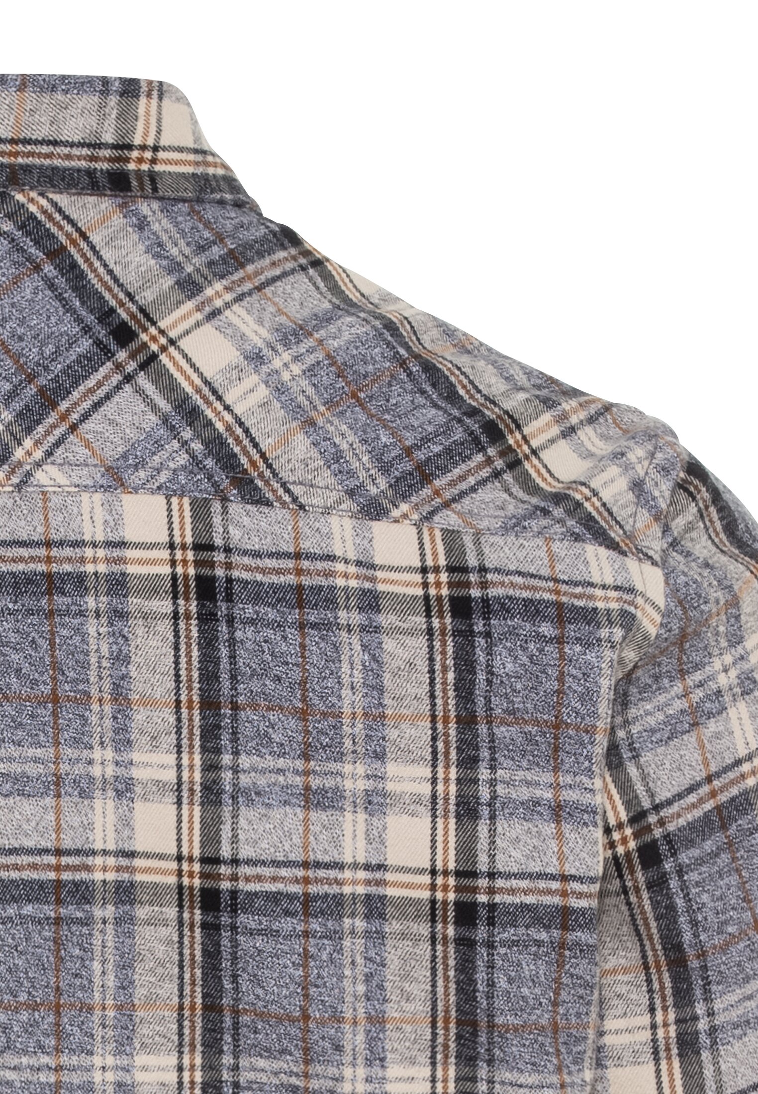 camel active Herren Flanellhemd karo grau – Bild 4