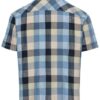 Camel Active Herren Kurzarm Hemd Caro aus Leinenmix in Blau – Bild 2
