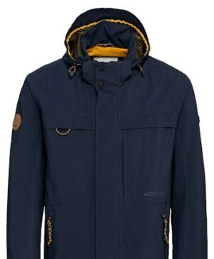 Camel Active Herren Kurzjacke mit Abnehmbarer Kapuze in blau