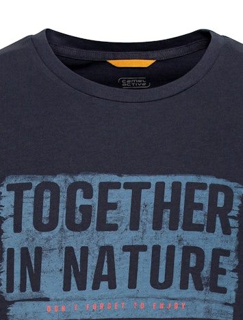 camel active Herren T-Shirt Together in Nature in night blue – Bild 3