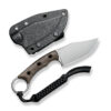 CIVIVI Midwatch Micarta Brown feststehendes Messer mit Scheide – Bild 3