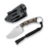 CIVIVI Midwatch Micarta Brown feststehendes Messer mit Scheide – Bild 4