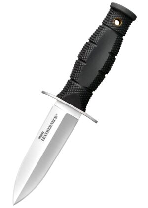Cold Steel Leatherneck Double-Edge mini, feststehender Dolch mit schwarzer Secure-Ex Scheide