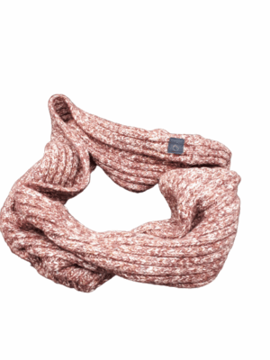 Colours & Sons Loop Schal Winterschal gemustert bordeaux