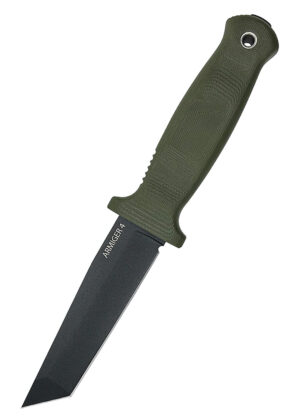 Demko Arminger 4 grün feststehendes Messer mit Tanto-Klinge